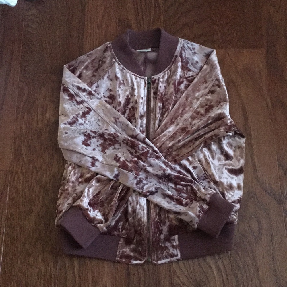 Velvet purple jacket